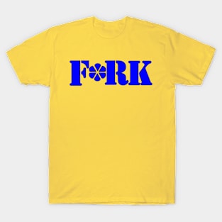 F*RK - Playful Censored Fork Design No 3 T-Shirt